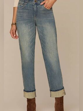 Democracy Ab solution high rise 14  petite boyfriend jeans NWT